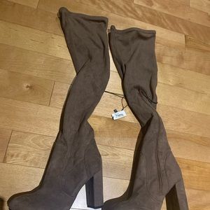 Over the knee suede boots. Size 7